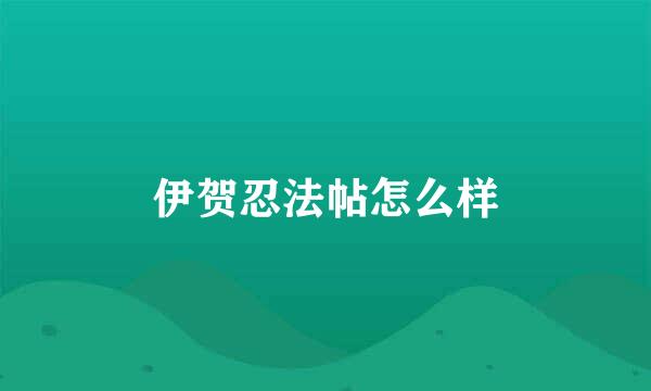 伊贺忍法帖怎么样