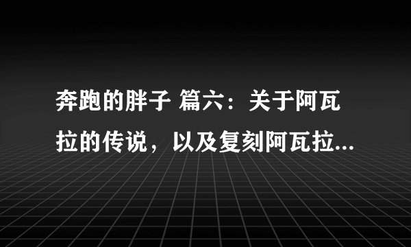 奔跑的胖子 篇六：关于阿瓦拉的传说，以及复刻阿瓦拉P700