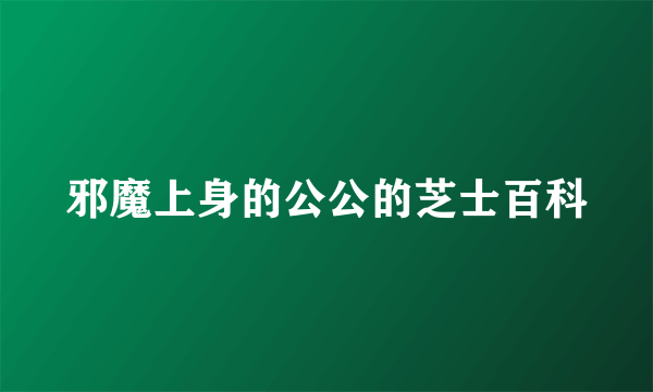 邪魔上身的公公的芝士百科