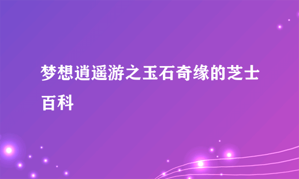 梦想逍遥游之玉石奇缘的芝士百科