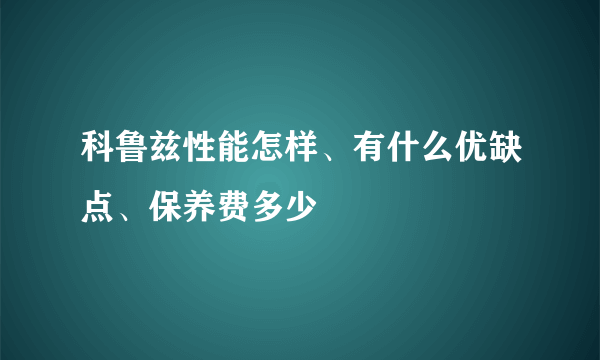 科鲁兹性能怎样、有什么优缺点、保养费多少