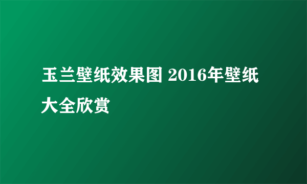 玉兰壁纸效果图 2016年壁纸大全欣赏