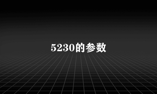 5230的参数