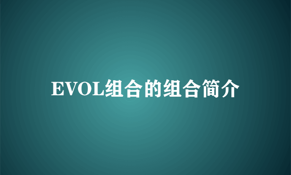 EVOL组合的组合简介