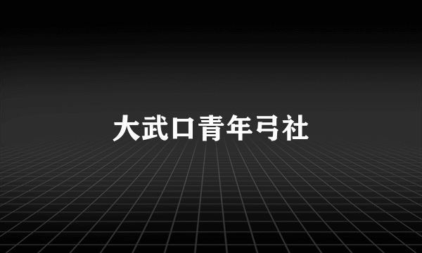 大武口青年弓社