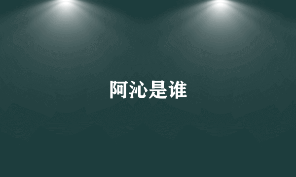 阿沁是谁