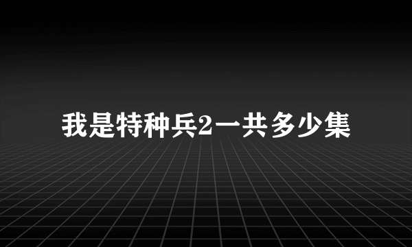 我是特种兵2一共多少集